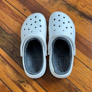 White Crocs Lined Clog - Womens 7